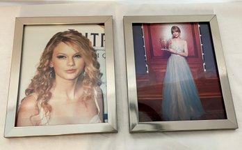 Taylor Swift 'original' Photo From Nashville Symphony Ball And Other Headshot Framed In Silver Frames