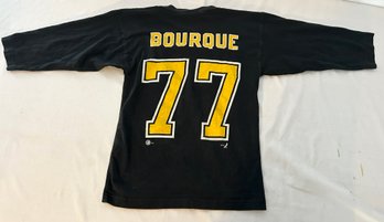 Vintage Ray Bourque Bruins 3/4 Sleeve Shirt Size 14/16