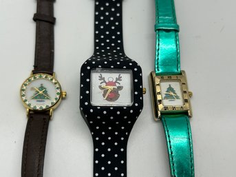 Aeropostale Designed Rudolph The Red Nosed Reindeer And Christmas Tree Watches #88