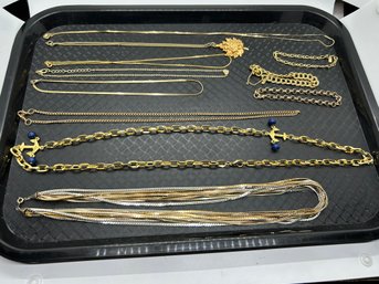 Monet Bracelet And Other Gold Toned Chain Necklaces And Bracelets #97