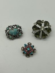 Vintage Coro With Other Unmarked Vintage Brooches #33