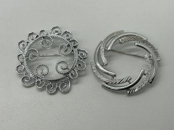 Sarah Coventry Silver Colored Brooches #35
