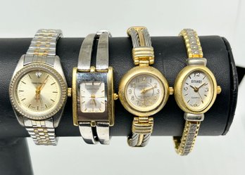 Jaclyn Smith (2), Gitano, And Times Square Silver And Gold Colored Ladies Watches #39