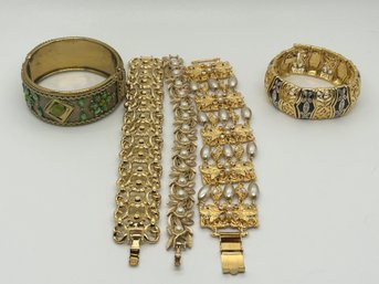 Gold Tone Bracelets #149