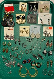 Pierced Fashion Costume Earrings Lot Some New With Original Packaging #575