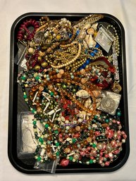 Large Tray Lot Of Mixed Jewelry #594