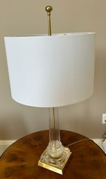 Crystal And Brass Table Lamp 1 Of 2