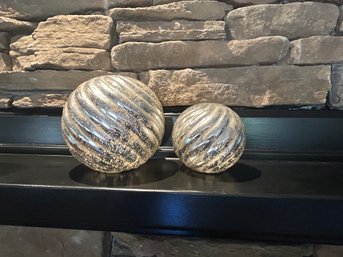 Crate And Barrel Silver Balls