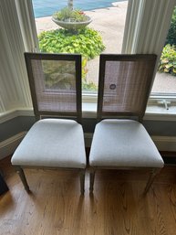 Tommy Hilfiger Dining Room Chairs Linen Colored (2)