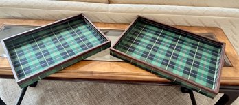 Tartan Serving Tray Pair