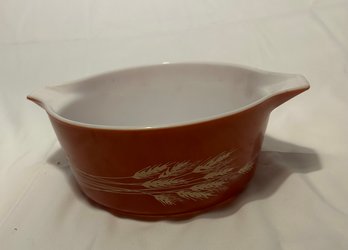 Large Vintage Autumn Harvest Pyrex Casserole Dish