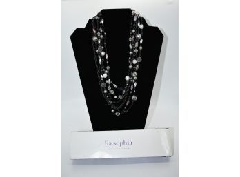 Lia Sophia Triple Strand Necklace