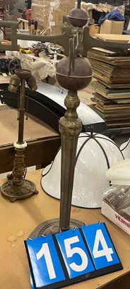 Ornamental Lamp Base With A Round Base