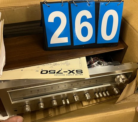 Pioneer Sx750 Stereo Amp Tuner, In A Box But In 'as Found' Condition