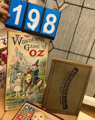 Vintage Wizard Of Oz Board Game (boards Only) And Autobridge Junior