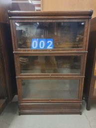 3 Stack Globe Wernicke Oak Bookcase