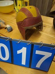 Old Leather Football Helmet