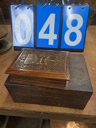 Pair Of Rosewood Jewelry Boxes