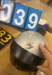 Motorcycle Helmet With Pull Down Visor