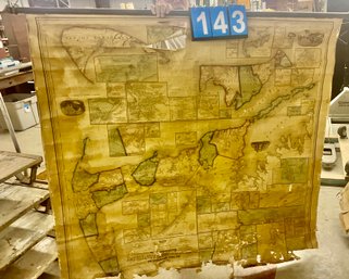 1858 Map Of Barnstable, Dukes, And Nantucket Counties, Mass, Large Roll Up Map, As Found