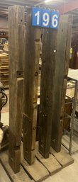 Lot Of 4 Salvaged Architectural Joist Beams From An Old Building