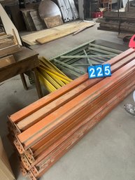 Lot Of Industrial Grade Pallet Shelving Racks Incl Wood Chip Board Shelving Stock