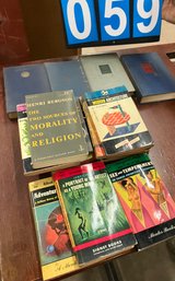 Lot Of Books From 60s Incl Morailty, Romantic Novels And Modern Architecture Books, Etc