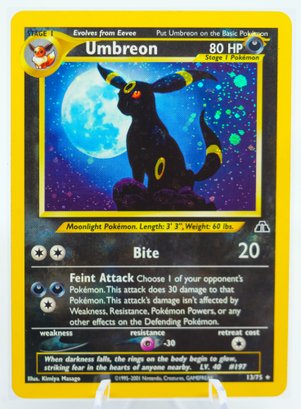 STUNNING UMBREON Neo Discovery Set Holographic Pokemon Card!!!!