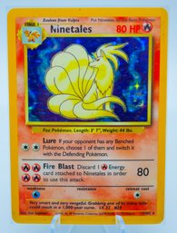 NINETALES Base Set Holographic Pokemon Card!! (2)