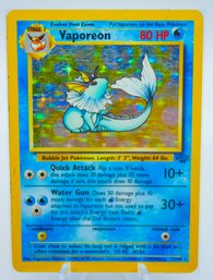 VAPOREON Jungle Set Holographic Pokemon Card!