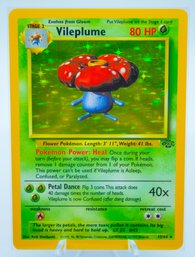 VILEPLUME Jungle Set Holographic Pokemon Card!