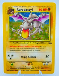 AERODACTYL Fossil Set Holographic Pokemon Card!