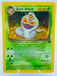 DARK ARBOK Team Rocket Set Holographic Pokemon Card!!