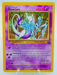 Rare MEWTWO 'nintendo Power' Black Star Promo Pokemon Card!!!