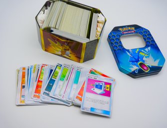 Misc Unsearched Tin Of Modern Pokemon Cards!