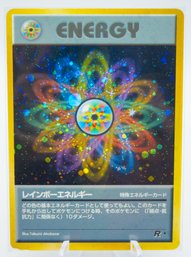 RAINBOW ENERGY Japanese Rocket Gang Set Holographic Pokemon Card!!