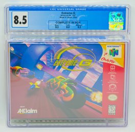 VERY RARE EXTREME-G CGC 8.5 NM-MT Plus Graded COMPLETE IN BOX 1998 N64 GAME!!!