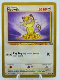 Gold Border MEOWTH Jungle Set Promo Pokemon Card!!
