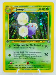 1ST ED JUMPLUFF Neo Genesis Set Holographic Pokemon Card!!