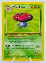1ST ED VILEPLUME Non-holo Rare Jungle Set Pokemon Card!!