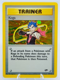 KOGA Gym Challenge Set Holographic Trainer Pokemon Card!!