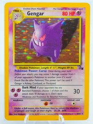 Awesome GENGAR Fossil Set Holographic Pokemon Card!!!!