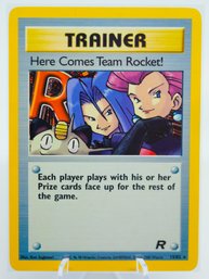 HERE COMES TEAM ROCKET Team Rocket Set Holographic Trainer Pokemon Card!!!!