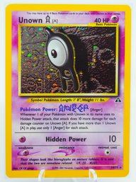 UNOWN A Neo Discovery Set Holographic Pokemon Card!!!!