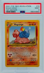 PSA 9 MINT 1ST ED MAGCARGO Neo Revelation Pokemon Card!!!!