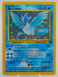 Lovely ARTICUNO Fossil Set Holographic Pokemon Card!!