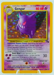 STUNNING GENGAR Fossil Set Holographic Pokemon Card!!