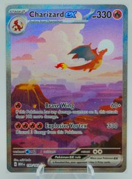 WOW! CHARIZARD EX FOIL FULL ART SV: Scarlet & Violet 151 Set Modern Pokemon Card!!!