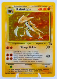 KABUTOPS Fossil Set Holographic Pokemon Card!!