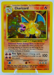 THE OG!!! CHARIZARD BASE SET HOLOGRAPHIC POKEMON CARD!!!